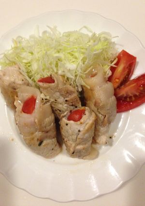 豚ロースのトマト巻き-レシピのメイン写真