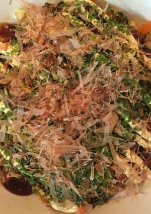 レンジで簡単お好み焼き風キャベツ-レシピのメイン写真