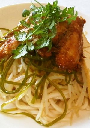 和スニック？ブリの梅わさぶっかけうどん-レシピのメイン写真