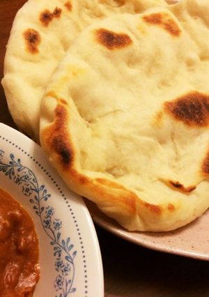 フライパンでできる♫簡単絶品カレーナン-レシピのメイン写真