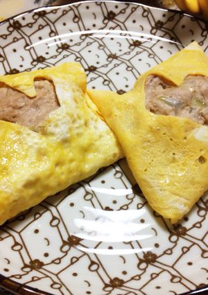 ハンバーグの卵巻き-レシピのメイン写真