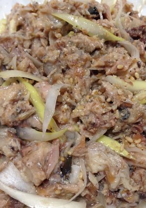 鯖缶＊梅干し＊長ネギのサッパリおつまみ-レシピのメイン写真