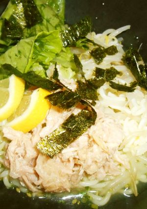 ツナ缶で！冷やしぶっかけ塩らーめん-レシピのメイン写真