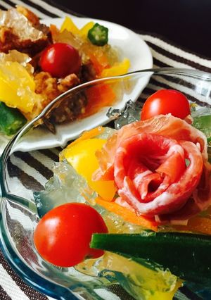 彩り野菜の塩レモン風味ジュレ-レシピのメイン写真