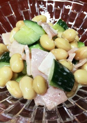 簡単！大豆の水煮で混ぜるだけサラダ-レシピのメイン写真