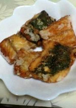 スズキの竜田揚げ（大葉にんにく醤油♡）-レシピのメイン写真