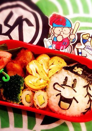 【野球キャラ弁】ヤクルト ボール君-レシピのメイン写真