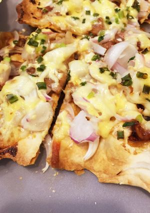 鰻のタレで！照り焼きチキンマヨピザ-レシピのメイン写真