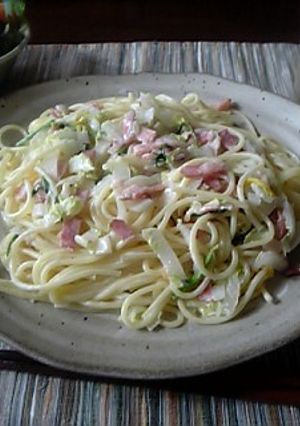 白菜と柚のクリームパスタ-レシピのメイン写真