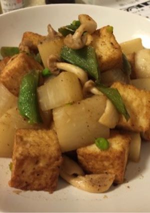 大根と厚揚げの炒め煮-レシピのメイン写真