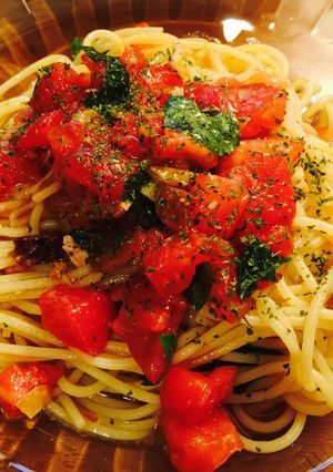冷製トマトパスタ-レシピのメイン写真
