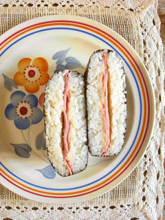 ジャンボンフロマージュ&バターおにぎらず-レシピのメイン写真