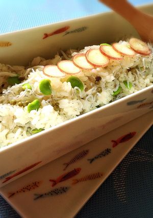 おじゃこと枝豆のバター山椒混ぜごはん-レシピのメイン写真