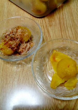 黄色くなった梅の塩漬け-レシピのメイン写真