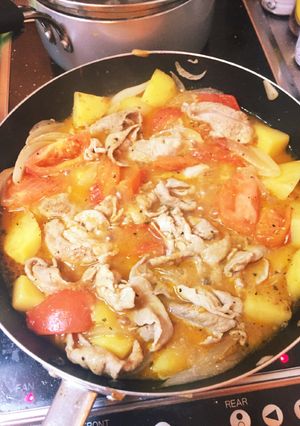 イタリアン風トマトとオリーブ肉じゃが-レシピのメイン写真