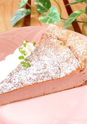 いちごジャムで豆腐のスフレケーキ❁-レシピのメイン写真