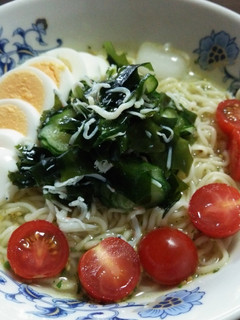 きゅうりとワカメの冷やしらーめん-レシピのメイン写真