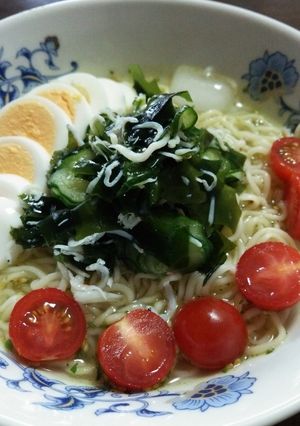 きゅうりとワカメの冷やしらーめん-レシピのメイン写真