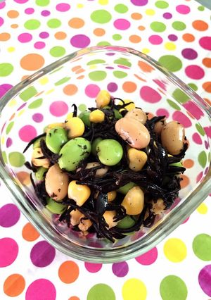 ひじきとお豆のダイエット青じそドレサラダ-レシピのメイン写真
