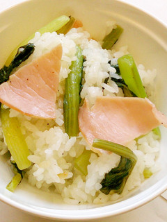 免疫力を高めよう!小松菜のご飯-レシピのメイン写真