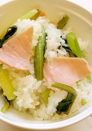 免疫力を高めよう！小松菜のご飯-レシピのメイン写真