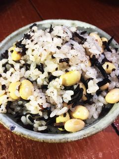 豆とひじきの炊き込み御飯-レシピのメイン写真