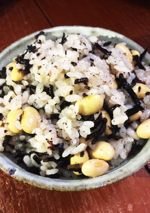 豆とひじきの炊き込み御飯-レシピのメイン写真