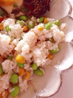 枝豆♪コーン♪たらこ♪バター混ぜご飯-レシピのメイン写真