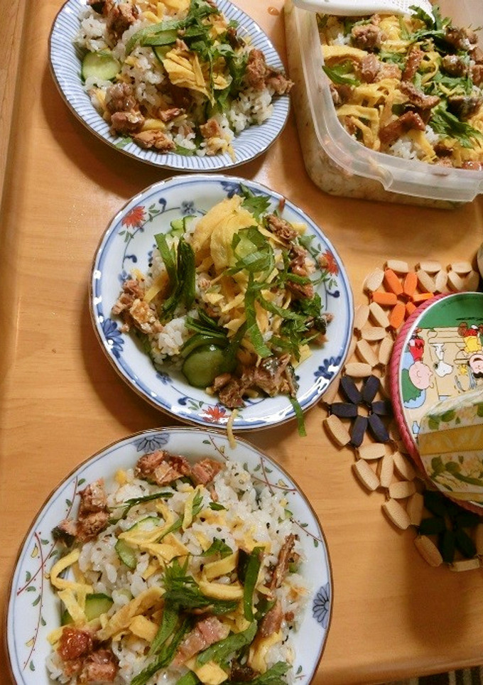 ☆サンマの蒲焼缶寿司☆-レシピのメイン写真