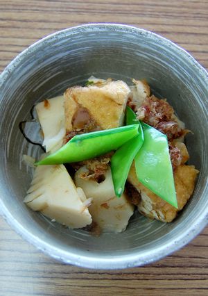 便秘や高血圧に!たけのこと厚揚げの煮物-レシピのメイン写真