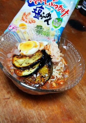 冷やしぶっかけ#ガスパチョ風#塩ラーメン-レシピのメイン写真