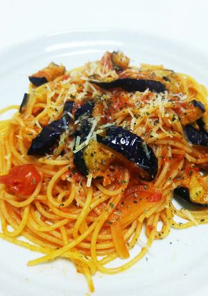 ☆王道の茄子とトマトのパスタ☆-レシピのメイン写真