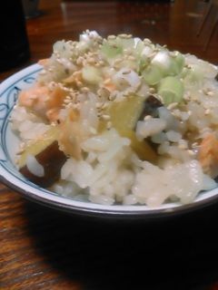鮭とさつま芋の炊き込みご飯-レシピのメイン写真