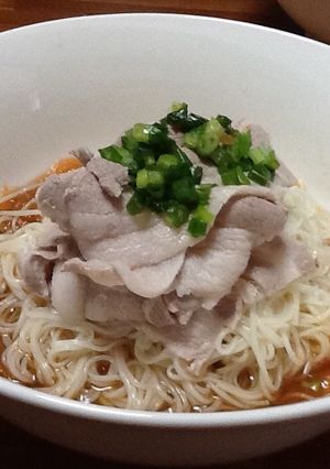 豚バラin！ぶっかけ！ニンニク 素麺-レシピのメイン写真