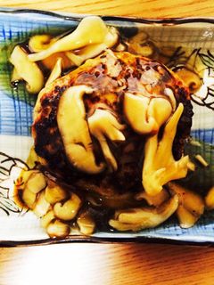 キノコたっぷり♡あんかけハンバーグ-レシピのメイン写真