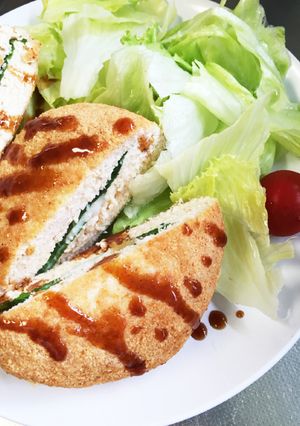 糖質制限★チキンおからチーズはさみ揚げ-レシピのメイン写真