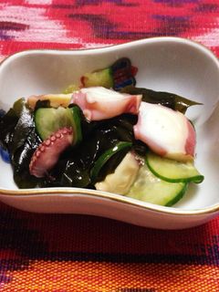 めんつゆが隠し味!きゅうりとタコの酢の物-レシピのメイン写真