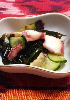 めんつゆが隠し味！きゅうりとタコの酢の物-レシピのメイン写真