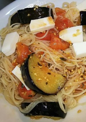 トマトの冷製パスタ-レシピのメイン写真