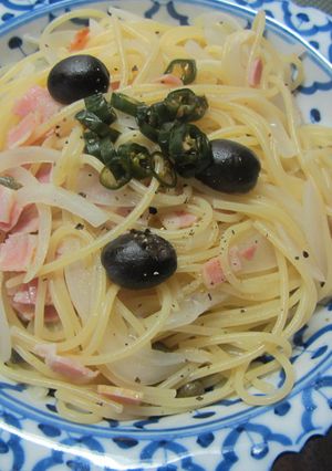 始末に困る！ブラックオリーブのパスタ-レシピのメイン写真