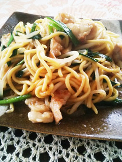 もつニラ焼きちゃんぽん和風おろし醤油味-レシピのメイン写真