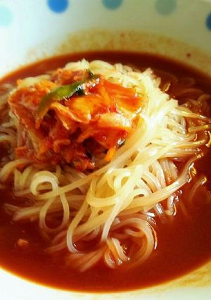 韓国冷麺トマトスープ-レシピのメイン写真