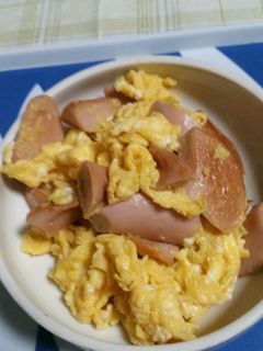 ソーセージの卵炒め 中華風-レシピのメイン写真