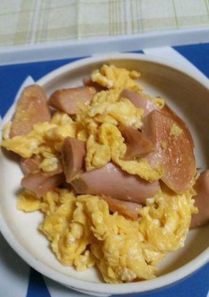 ソーセージの卵炒め 中華風-レシピのメイン写真