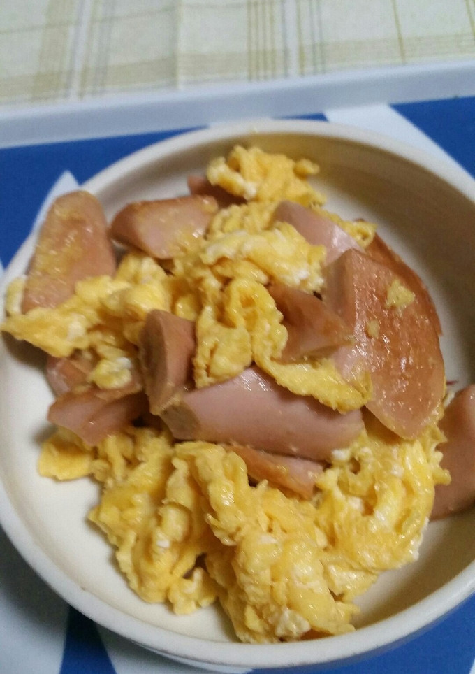ソーセージの卵炒め 中華風-レシピのメイン写真