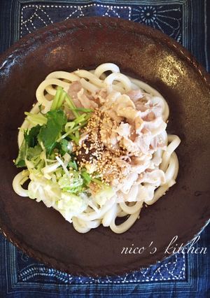 しっとりつるりん豚しゃぶのぶっかけうどん-レシピのメイン写真
