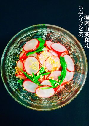 ラディッシュの梅肉山葵和え❤️-レシピのメイン写真