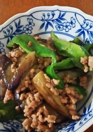 ナスとひき肉の味噌炒め-レシピのメイン写真