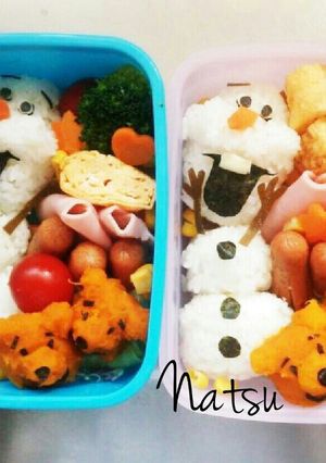 アナと雪の女王☆オラフキャラ弁-レシピのメイン写真