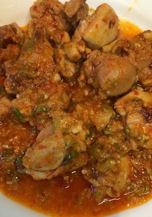 汗かき食べる豆板醤鶏肉炒め-レシピのメイン写真